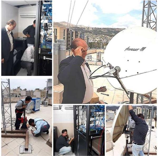 راه اندازی لینک پشتیبان ارتباط ماهواره ای در اداره کل ICT استان فارس