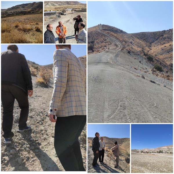 پیگیری رفع مشکل جاده دسترسی روستای توکل آباد جهت احداث سایت ارتباطی