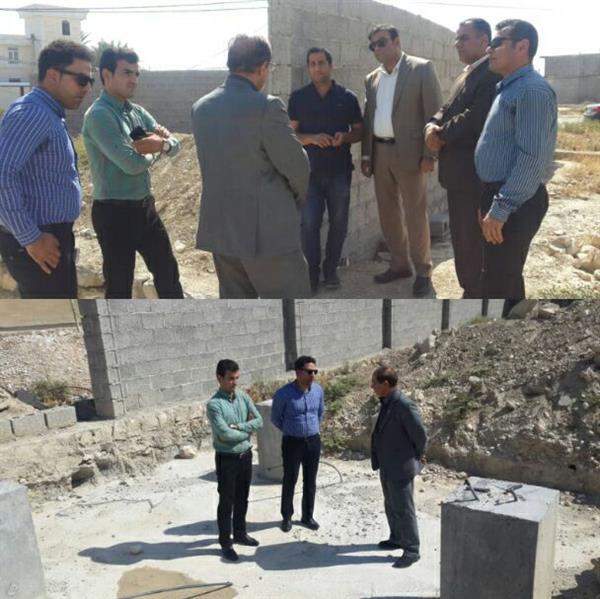 بازدید میدانی از محل احداث دکل ارتباطی "های وب" در روستای قدمان بخش اسیر شهرستان مهر