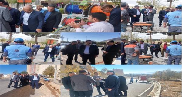 بازدید میدانی معاون وزیر ارتباطات از عملیات اجرایی پروژه فیبرنوری منازل و کسب و کارهای شهرهای صدرا و آباده