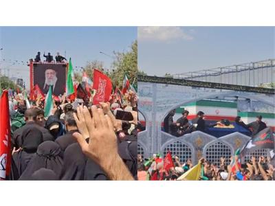 حضور مدیرکل و کارکنان اداره کل ارتباطات و فناوری اطلاعات فارس در آیین تشییع پیکر رهبر شهید
