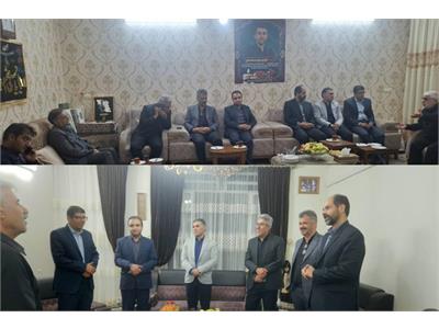 دیدار معاون رگولاتوری و مدیرکل ICT فارس با خانواده شهیدان سیدمحمدحسین بیات و صمد عدل آسا