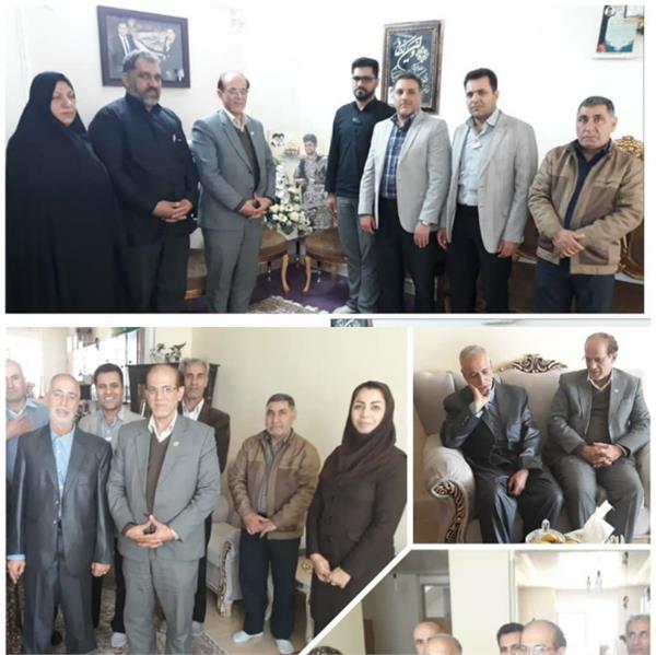 دیدار با خانواده معظم شهید مدافع حرم و جانباز همکاران گرامی در ایام الله دهه فجر