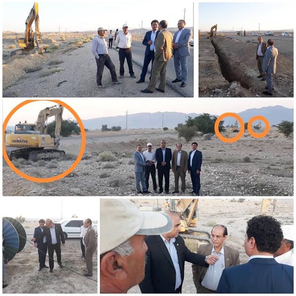 پیشرفت 45 درصدی پروژه فیبر روستایی محور بیدشهر به اوز لارستان