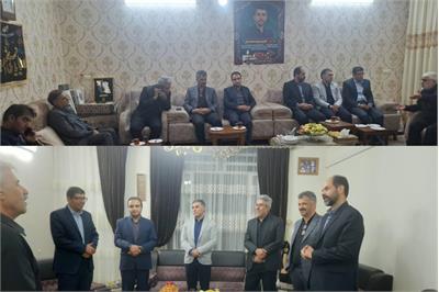 دیدار معاون رگولاتوری و مدیرکل ICT فارس با خانواده شهیدان سیدمحمدحسین بیات و صمد عدل آسا