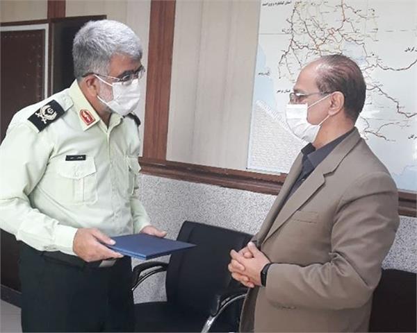 ملاقات مدیر کل ارتباطات و فناوری اطلاعات استان فارس با فرمانده نیروی انتظامی استان فارس